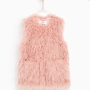 pink zara kids vest